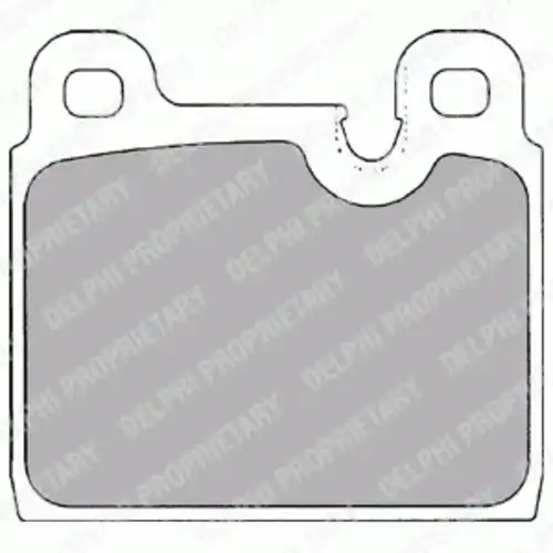 Тормозные колодки дисковые передняя ось DELPHI LP1108