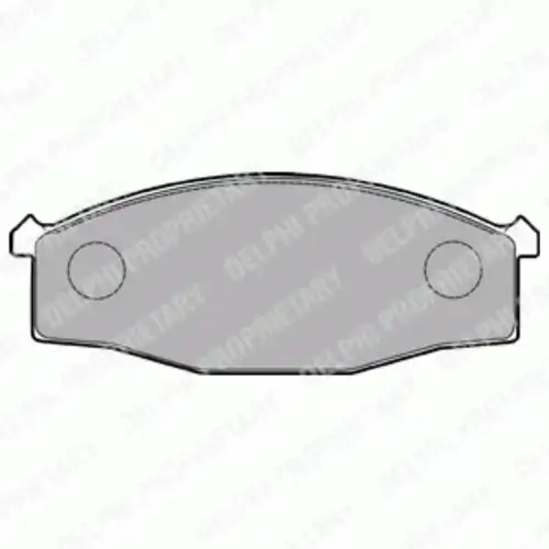 Тормозные колодки дисковые передняя ось DELPHI LP1146