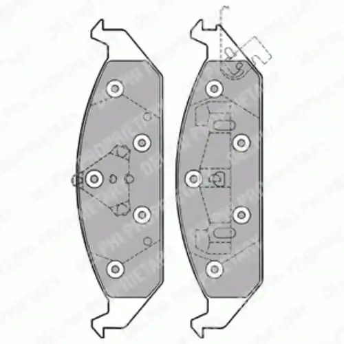 Тормозные колодки дисковые передняя ось DELPHI LP1161