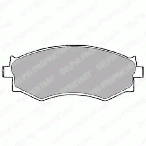 Тормозные колодки дисковые передняя ось DELPHI LP1228