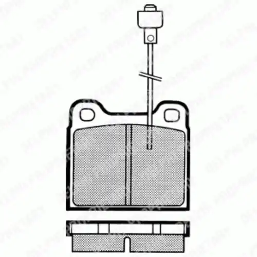 Тормозные колодки дисковые задняя ось DELPHI LP156