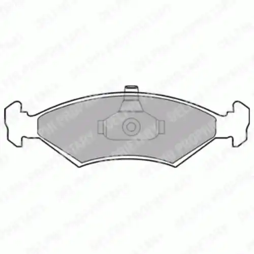 Тормозные колодки дисковые передняя ось DELPHI LP1604