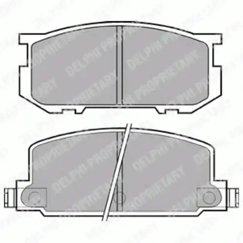 Тормозные колодки дисковые передняя ось DELPHI LP220