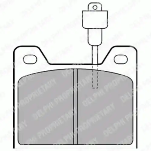Тормозные колодки дисковые задняя ось DELPHI LP226