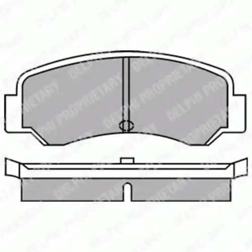Тормозные колодки дисковые задняя ось DELPHI LP287