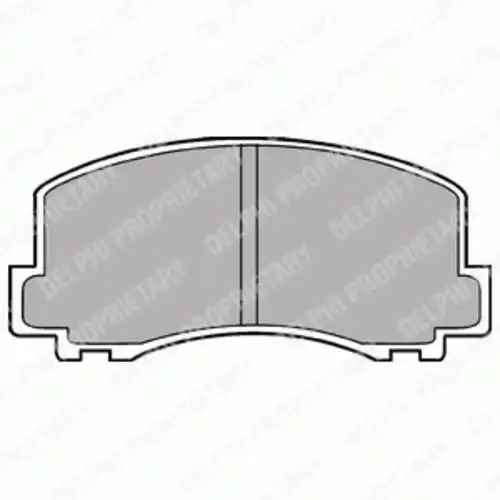 Тормозные колодки дисковые передняя ось DELPHI LP452