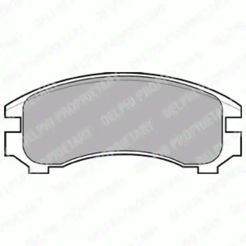 Тормозные колодки дисковые передняя ось DELPHI LP546