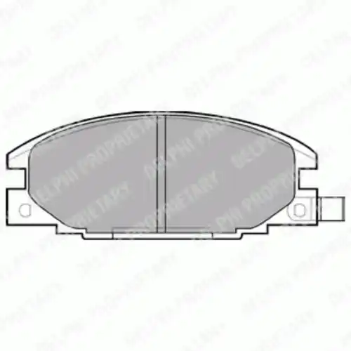 Тормозные колодки дисковые передняя ось DELPHI LP629
