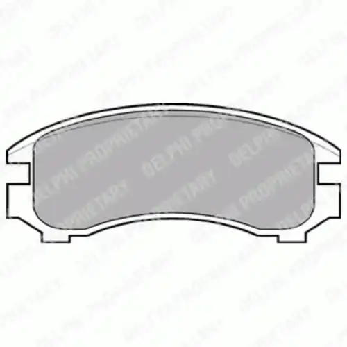 Тормозные колодки дисковые передняя ось DELPHI LP671