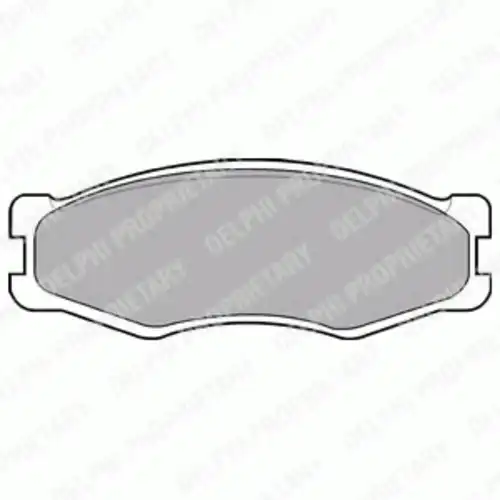 Тормозные колодки дисковые передняя ось DELPHI LP707