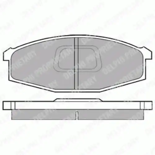 Тормозные колодки дисковые передняя ось DELPHI LP745