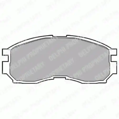 Тормозные колодки дисковые передняя ось DELPHI LP803
