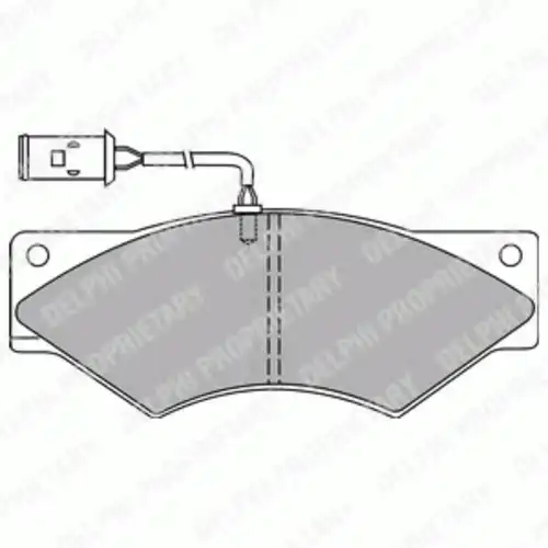 Тормозные колодки дисковые DELPHI LP8040