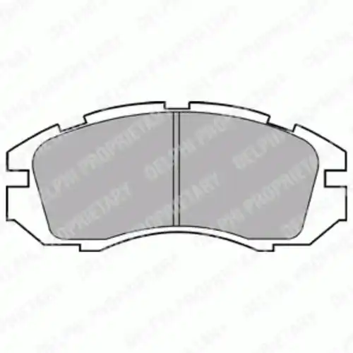 Тормозные колодки дисковые передняя ось DELPHI LP813