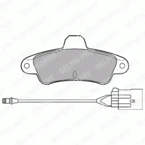 Тормозные колодки дисковые задняя ось DELPHI LP853