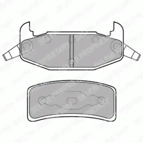 Тормозные колодки дисковые задняя ось DELPHI LP896
