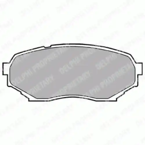 Тормозные колодки дисковые передняя ось DELPHI LP934