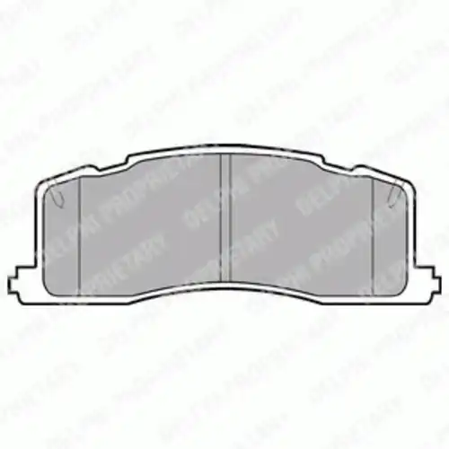 Тормозные колодки дисковые задняя ось DELPHI LP943