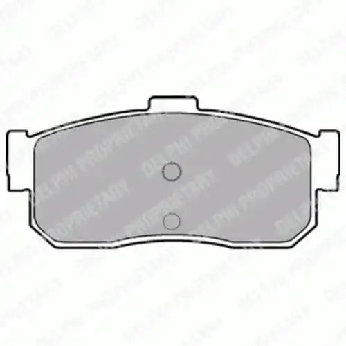 Тормозные колодки дисковые задняя ось DELPHI LP971