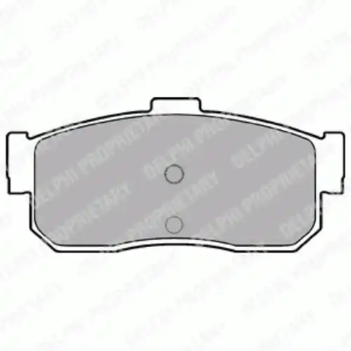 Тормозные колодки дисковые задняя ось DELPHI LP975