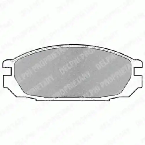 Тормозные колодки дисковые задняя ось DELPHI LP983