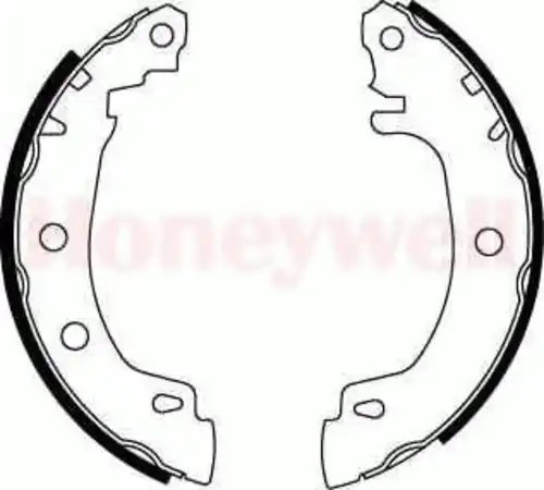 Тормозные колодки барабанные BENDIX 362320B