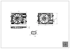 Электровентилятор охлаждения KWD82324 KEWEIDA
