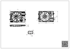 Электровентилятор охлаждения KWD82324 KEWEIDA