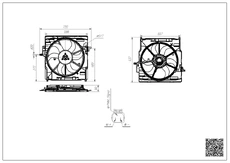 Электровентилятор охлаждения KWD82035 KEWEIDA