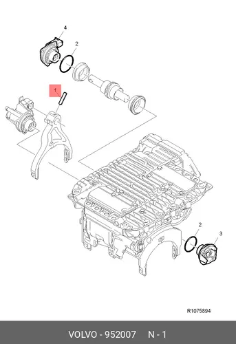 пружинный штифт ! \Volvo 952007