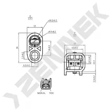 Датчик ABS ZENNEK DAS0153