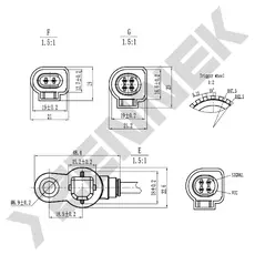 Датчик ABS ZENNEK DAS0115