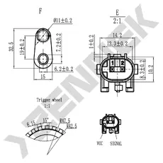 Датчик ABS ZENNEK DAS0233