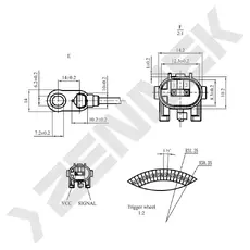 Датчик ABS ZENNEK DAS0117