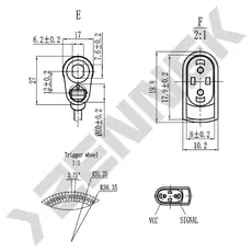 Датчик ABS ZENNEK DAS0146