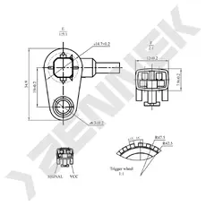 Датчик ABS ZENNEK DAS0129