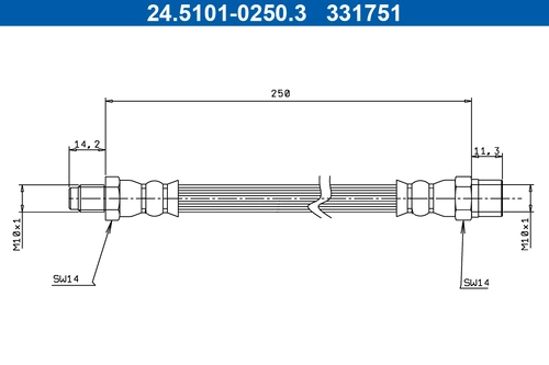 Автозапчасть 24.5101-0250.3 ATE