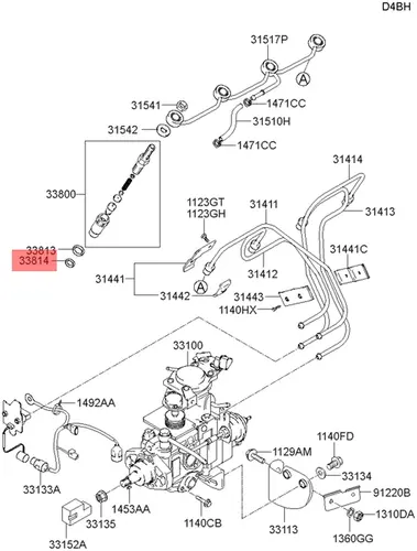Кольцо уплотнительное автомобильное HYUNDAI / KIA 0SL0113651