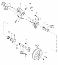 HYUNDAI УПЛОТНИТЕЛЬНОЕ КОЛЬЦО ПОЛУОСИ ВЕДУЩЕГО МОСТА 0060326154