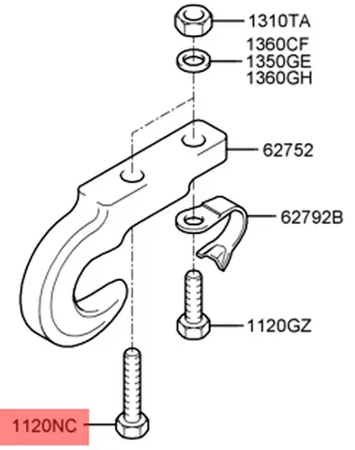 Болт глушителя HYUNDAI / KIA 1120610503