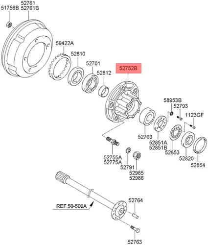 Ступица HYUNDAI / KIA 527525K311