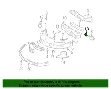 PLATE,FRT BPR IMP BAR ANC 10166720 PONTIAC