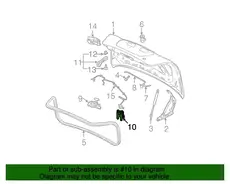 STRIKER,R/CMPT LID LAT 15904683 BUICK