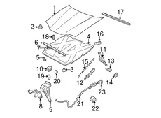 RETAINER,FRT BPR FASCIA(W/BUMPER)(8.024) 10425297 BUICK