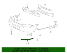 INSERT IGNORE,RR BPR FASCIA(CHROME) 15276880 BUICK