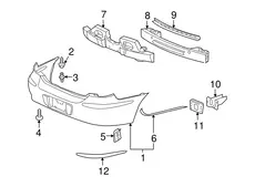 INSERT IGNORE,RR BPR FASCIA(CHROME) 15276880 BUICK