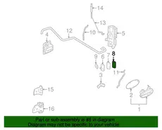 WASHER,FRT S/D LK STKR(NYLON) 10339551 BUICK
