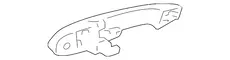 HANDLE,FRT S/D O/S(BRIGHT CHROME) 15773793 BUICK