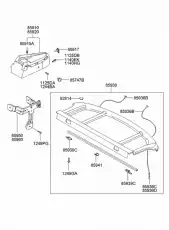  Фиксатор молдинга кузова, 8591522400 HYUNDAI