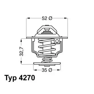Термостат системы охлаждения WAHLER 4270.92D